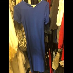 Blue fitted dress